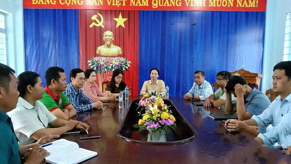 BÍ THƯ ĐẢNG UỶ XÃ NGỌK BAY ĐẾN KHẢO SÁT CƠ SỞ VẬT CHẤT, TRỤ SỞ LÀM VIỆC CỦA MỘT SỐ CƠ QUAN ĐƠN VỊ SAU SÁP NHẬP