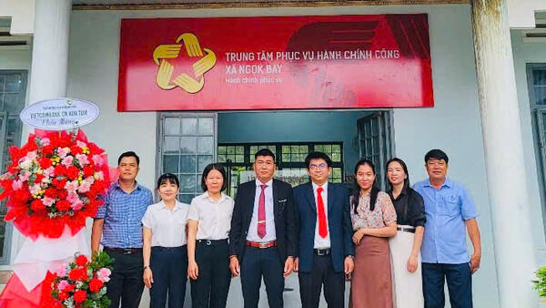 TRUNG TÂM PHỤC VỤ HÀNH CHÍNH CÔNG XÃ NGỌK BAY – CẦU NỐI GIỮA CHÍNH QUYỀN VÀ NHÂN DÂN