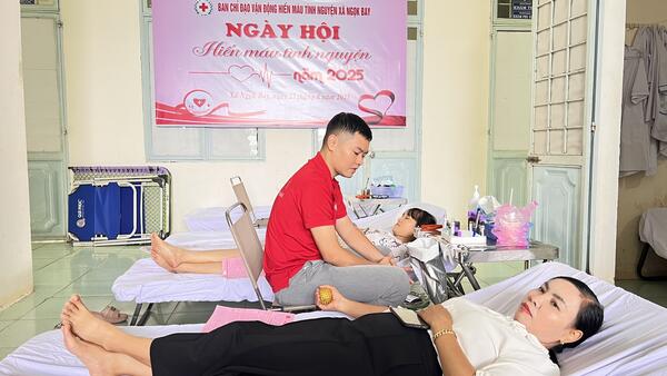 XÃ NGỌK BAY TỔ CHỨC NGÀY HỘI HIẾN MÁU TÌNH NGUYỆN NĂM 2025